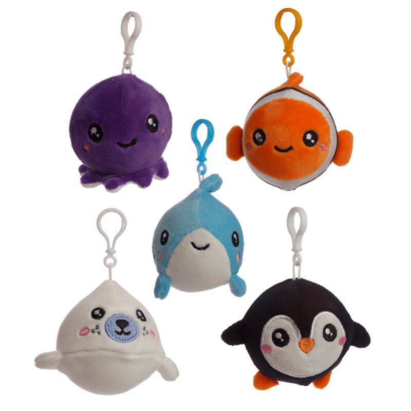 Adoramals Squeezies serrer les animaux marins de jouet anneau clé