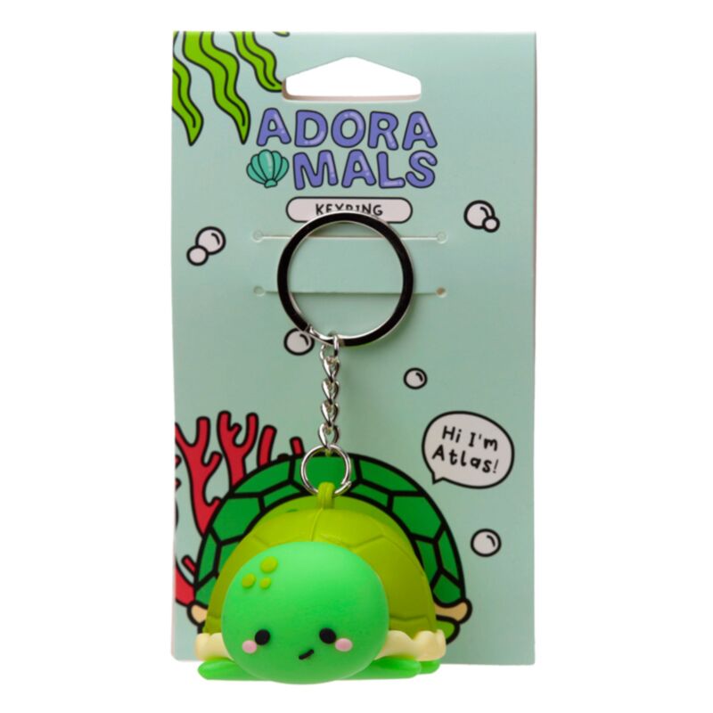 Atlas The Turtle Adoramals 3D PVC Key Ring