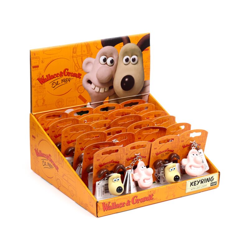 Anneau de clé LED Wallace Gromit