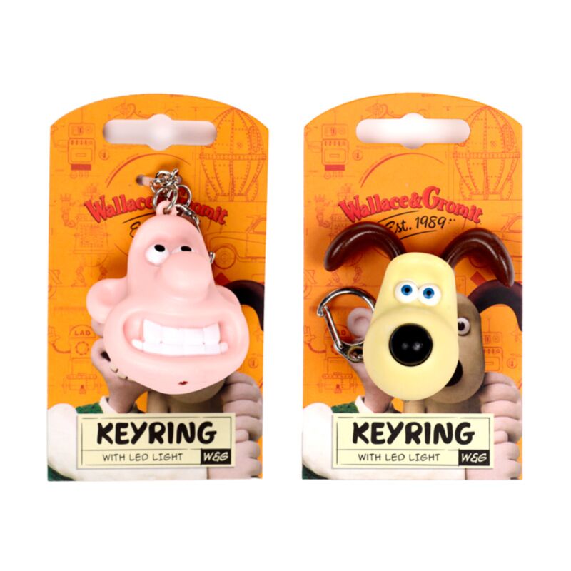 Anneau de clé LED Wallace Gromit