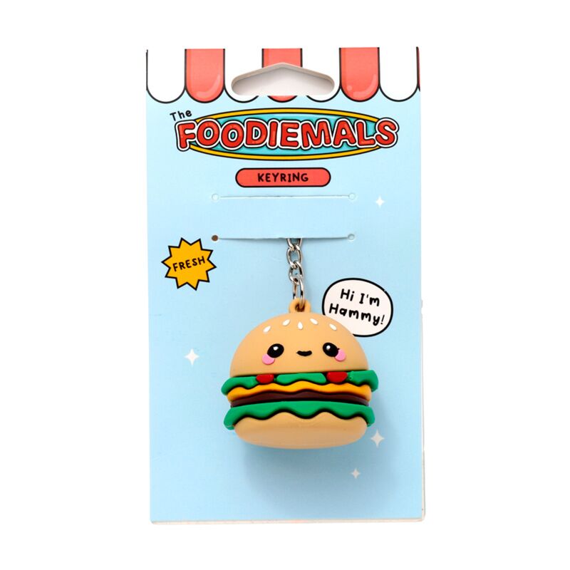 Hammy le burger gourmand mals porte-clés PVC 3D