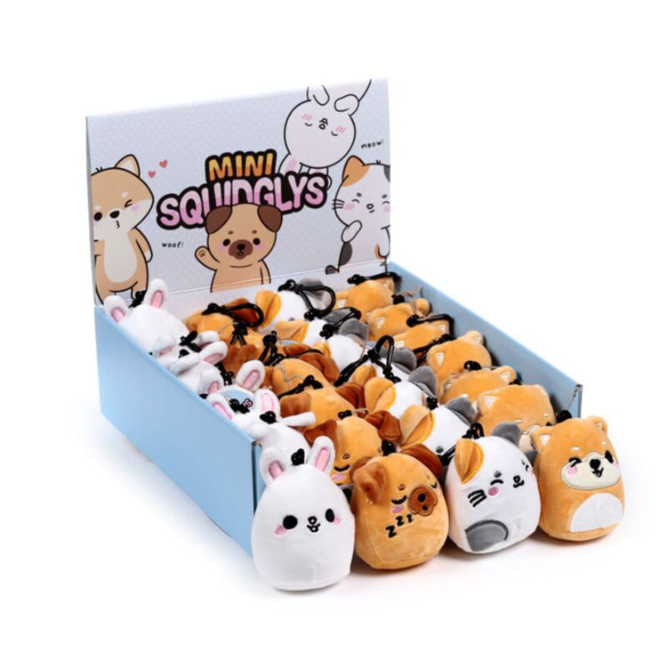 Squidgys adoramals animaux de compagnie mini anneau clés