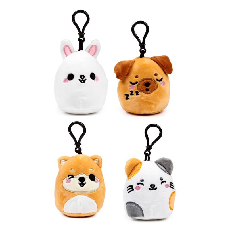 Squidgys adoramals animaux de compagnie mini anneau clés