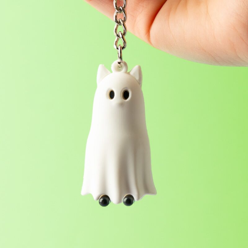 Anneau de clé PVC Cat Spooky Cat 3D