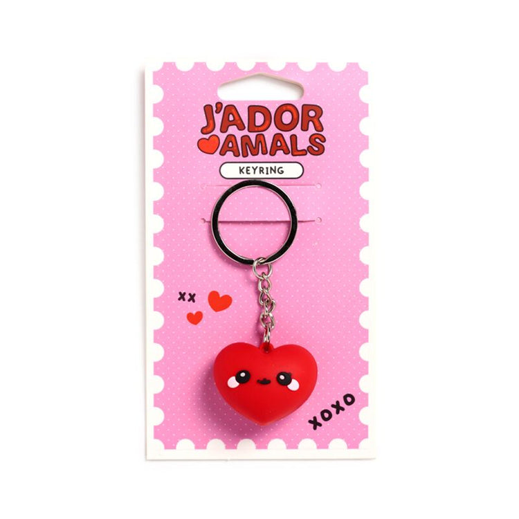 Porte-clés pvc 3d coeur J'adoramals