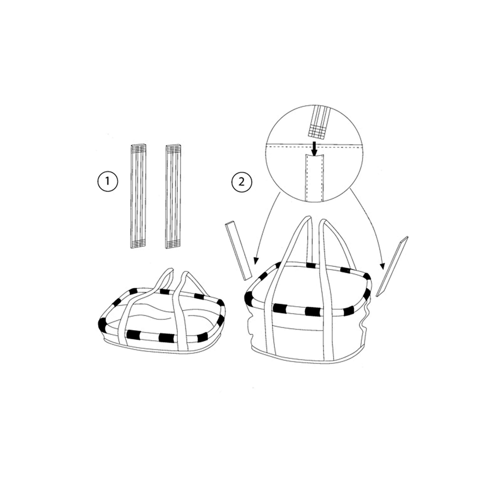Klickfix mandtas 15l zèbre