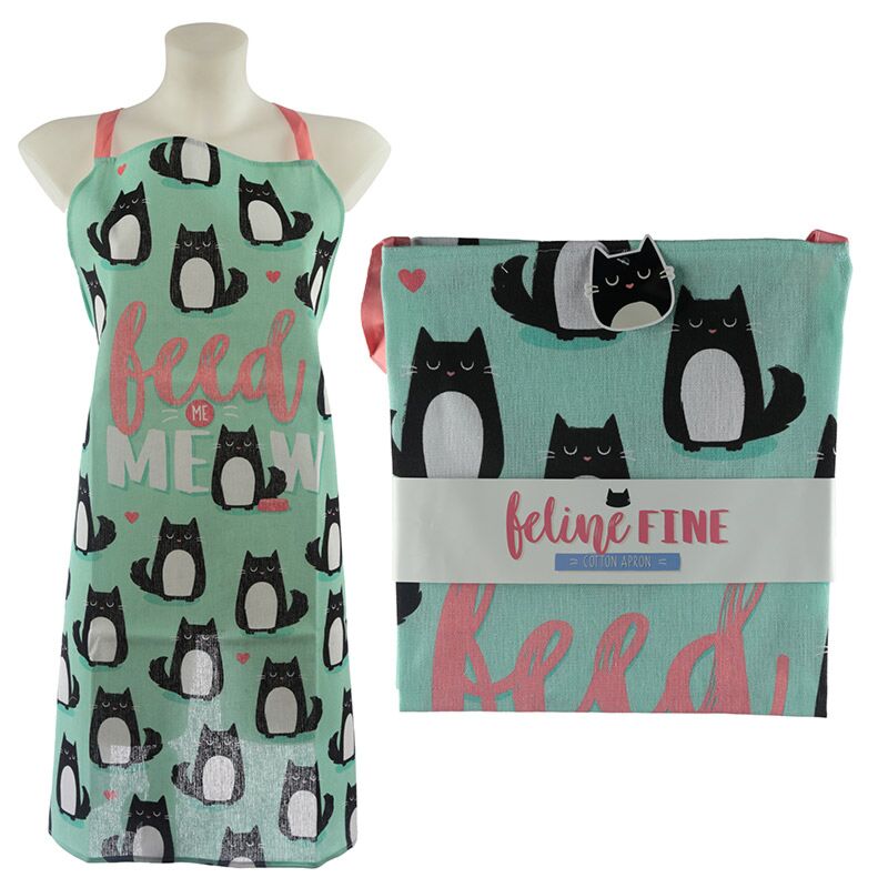 Tablier de cuisine - Feline fine kat feed miau
