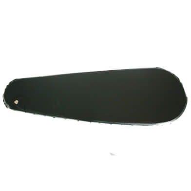 garde-chaîne 26 tissu laqué noir mat