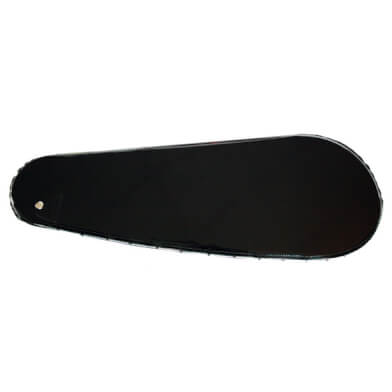 protège-chaîne 26 tissu laqué noir