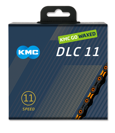 KMC Ketting DLC11 Black Orange 118s cire