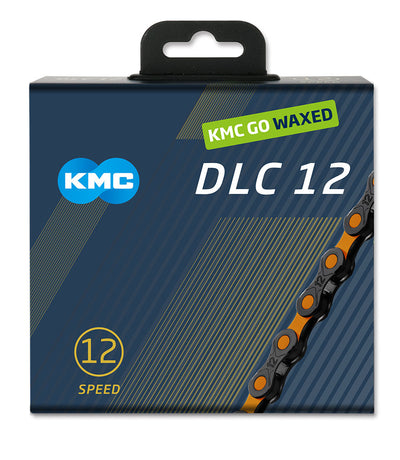 KMC Ketting DLC12 Black Orange 126s cire
