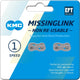 KMC MissingLink E1 E8 EPT, 3 32, 2 pièces, couleur argentée