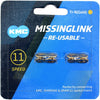 KMC Lien manquant 11r ti -n or 5,2 mm - argent
