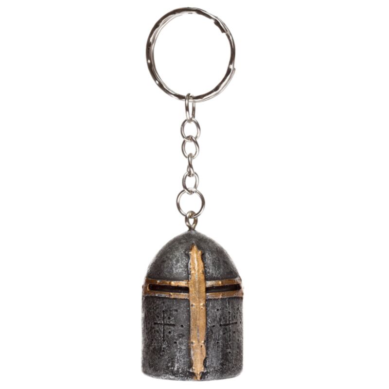 Anneau de clé de casque de chevalier médiéval