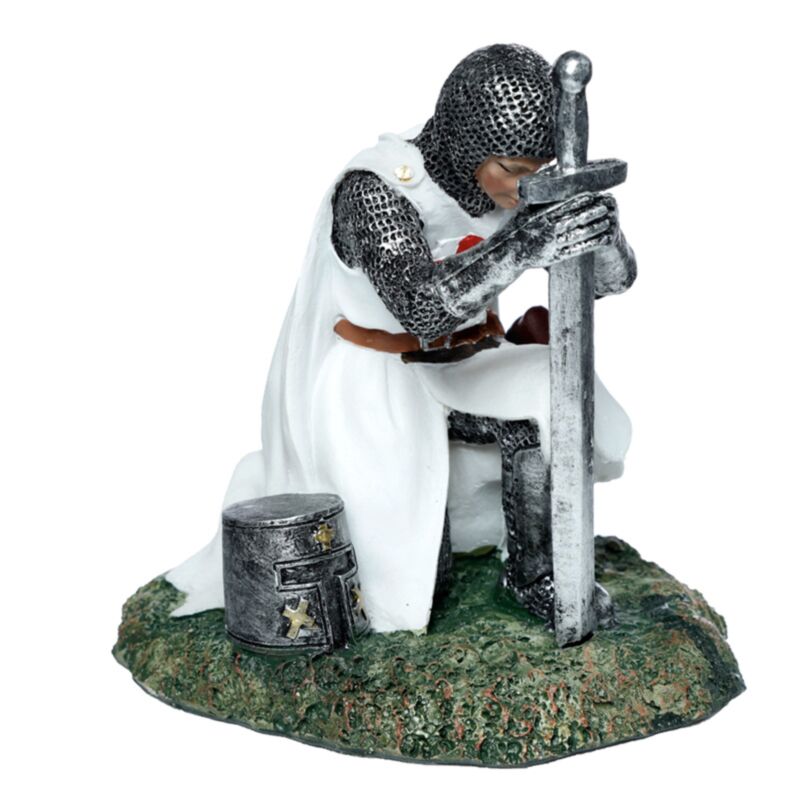 Protecteur du Royaume Knight Medieval à genoux