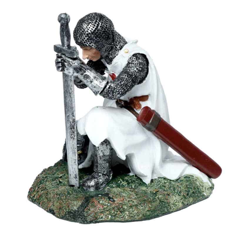 Protecteur du Royaume Knight Medieval à genoux