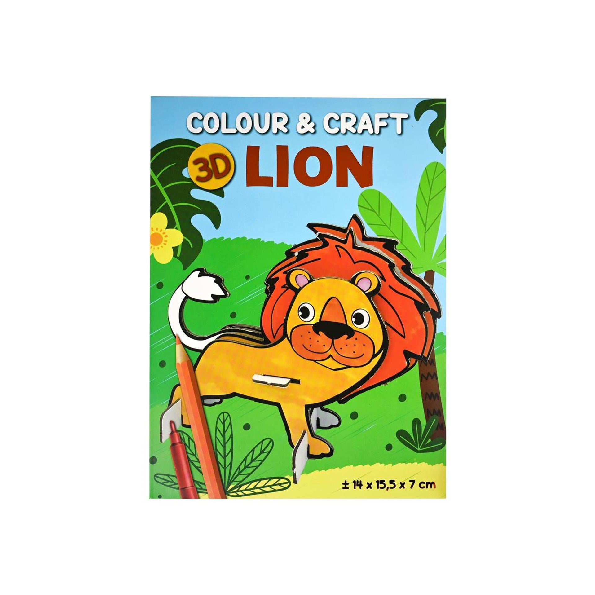 Coloriez et fabriquez votre propre animal 3D