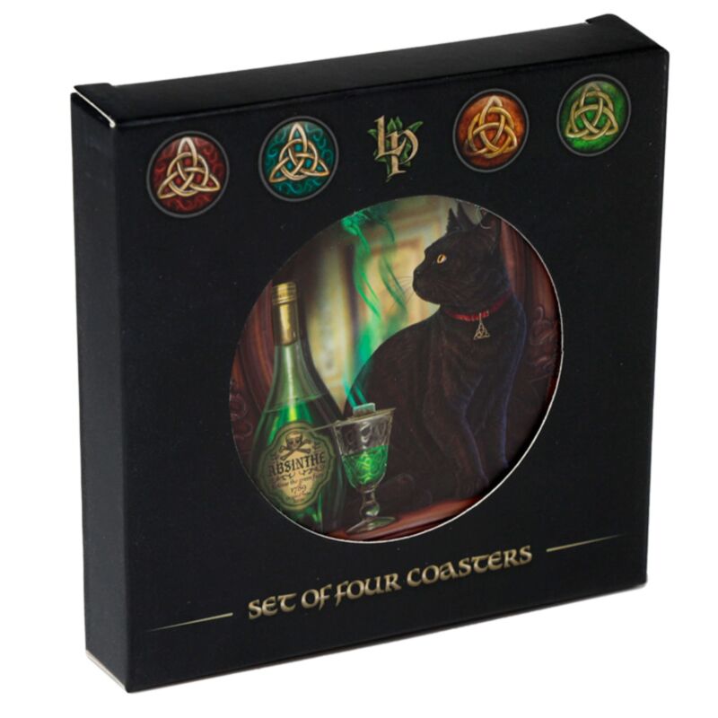 Lisa Parker Magical Cat Set 4 Coasters