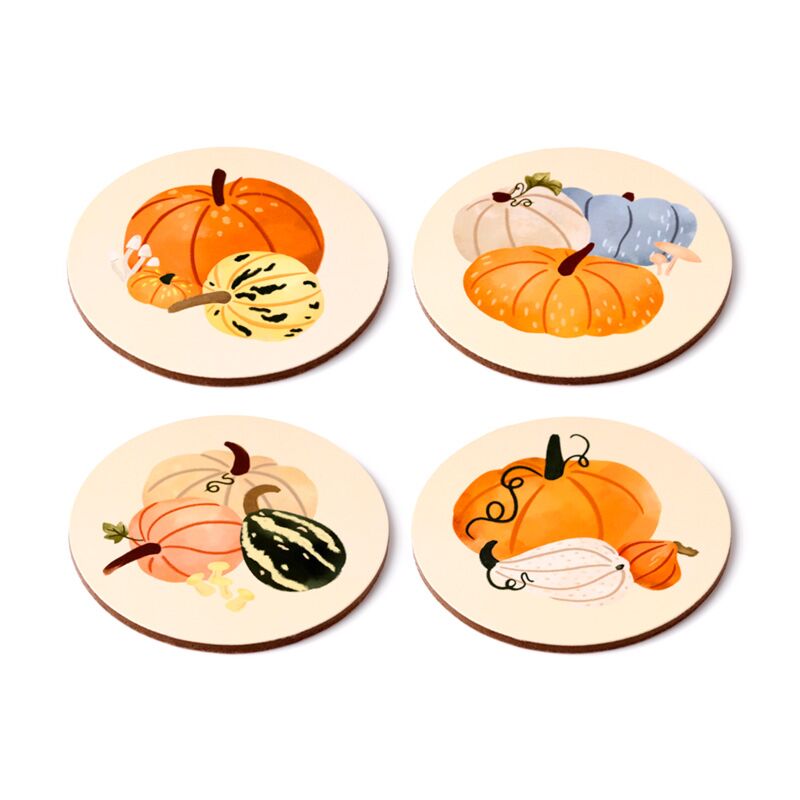 Automn Harvest Set 4 Coasters