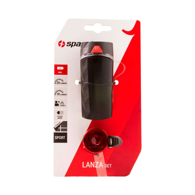 Kit d'éclairage Spanninga Lanza + Dot Rear Battery
