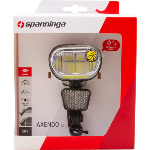 Phare Spanninga Axendo 60 XDASTc dynamo avec réflecteur + câble