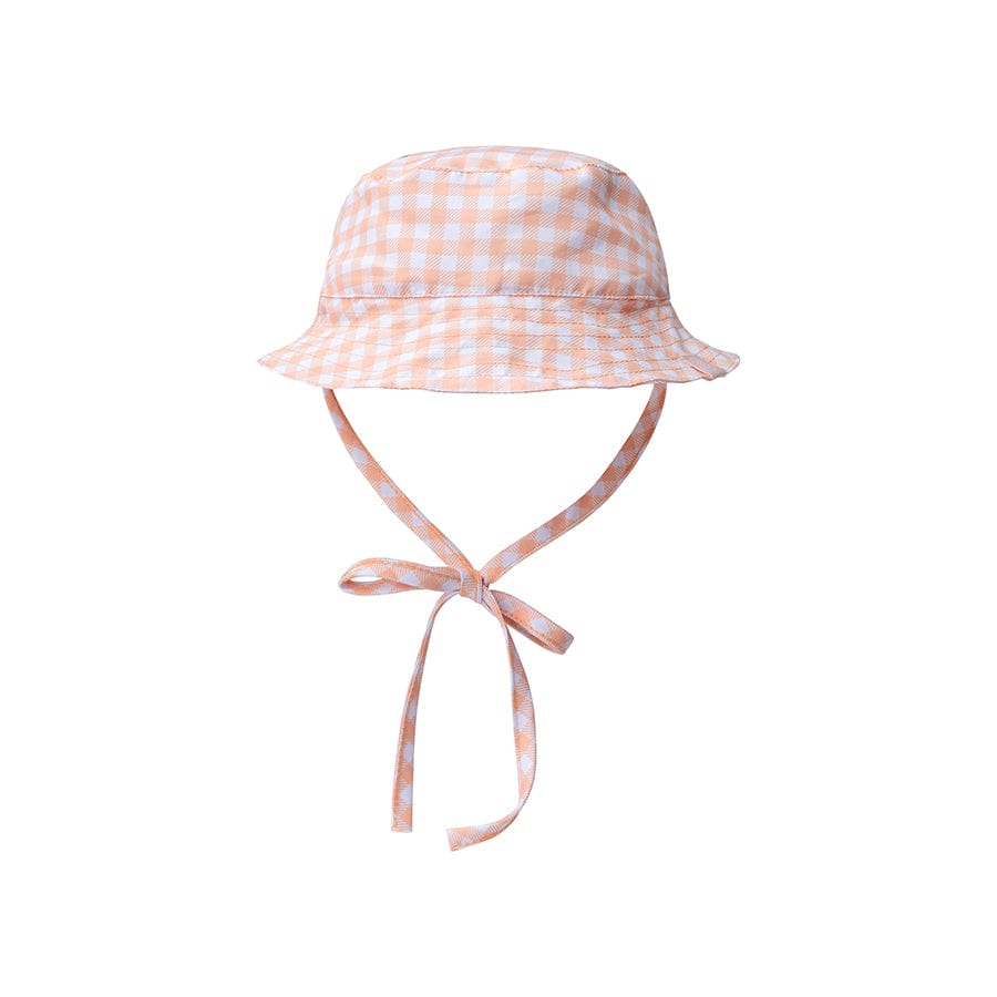 Sunset Grid | chapeau de soleil UV blanc orange