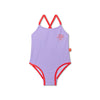 Tons emblématiques | Maillot de bain UV des filles violettes