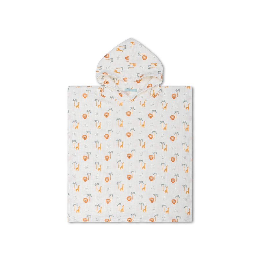 Jungle | plage hydrophile multicolore Poncho 65 x 65 cm
