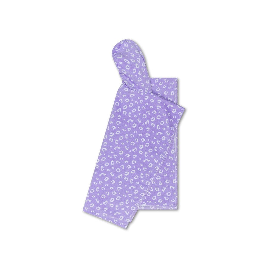 Léopard | Lila Strandponcho 65 x 65 cm