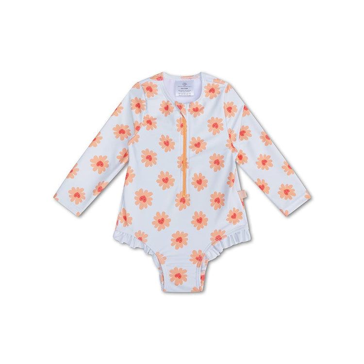 Amour floral | Fissure de baignade UV de filles multiples à manches longues