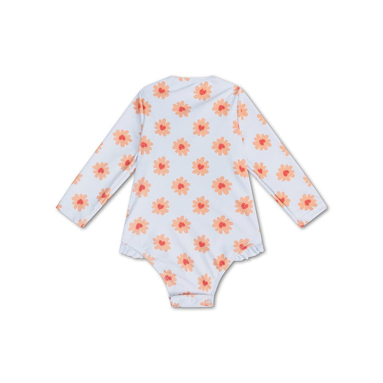 Amour floral | Fissure de baignade UV de filles multiples à manches longues