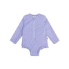 Léopard | Fissure de bain UV Lila Girls à manches longues