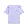 Léopard | Chemise de natation Lila UV avec manches courtes