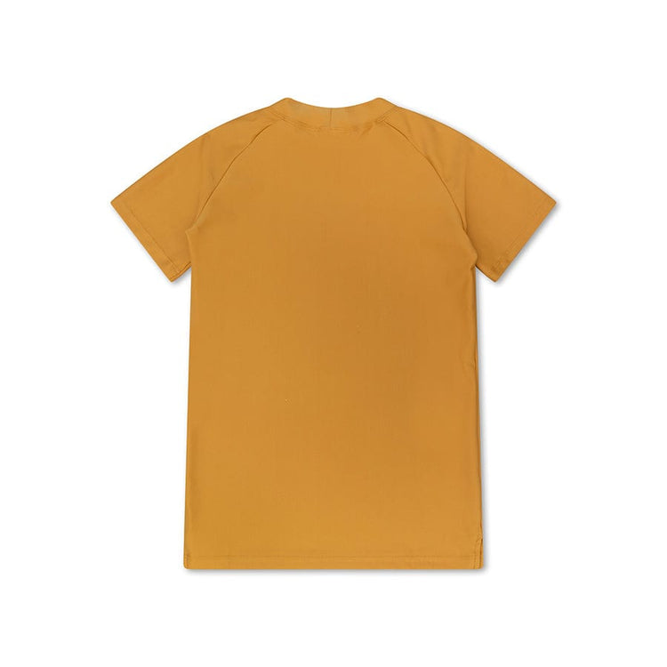 Tons purs | Chemise de natation UV jaune avec manches courtes