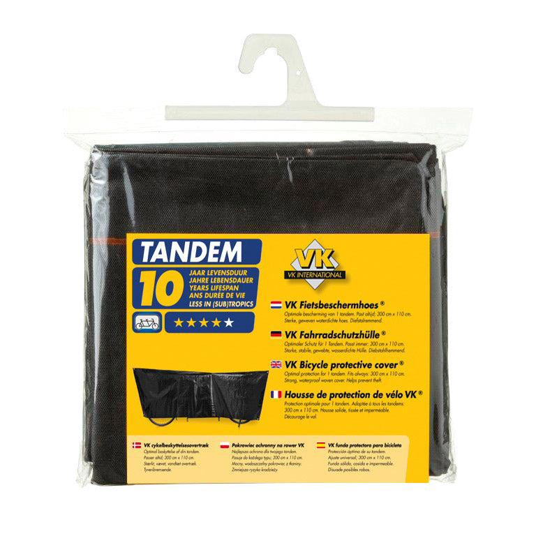VK Tandem Luxury Bicycle Cover - 300cm noir