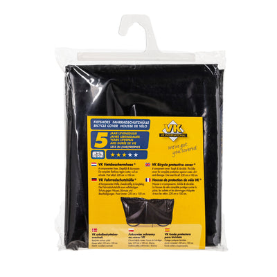VK Housse de protection pour vélo - Housse de protection pour vélo en polyéthylène noir (100x220cm)