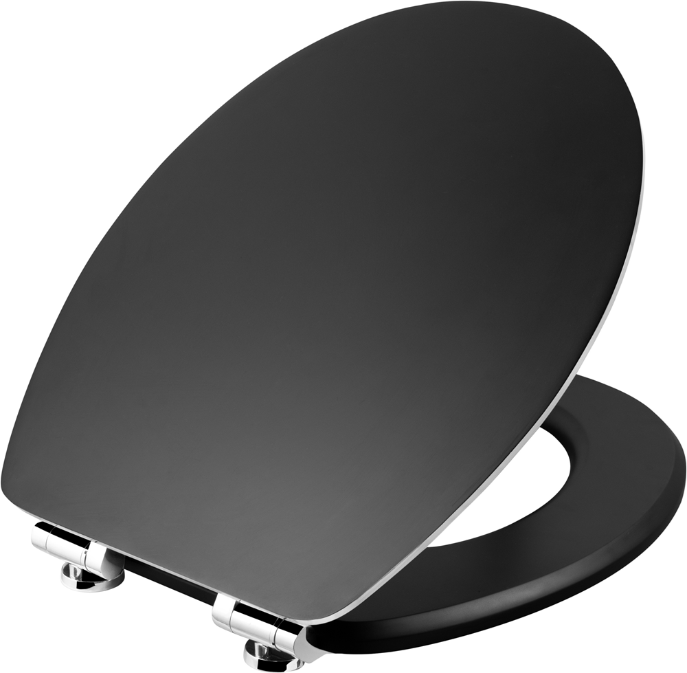 Abattant WC Cornat prime acier noir fsc - ksbssc51