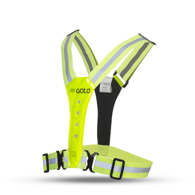 Outwet gato safer sport led gilet néon jaune taille unique