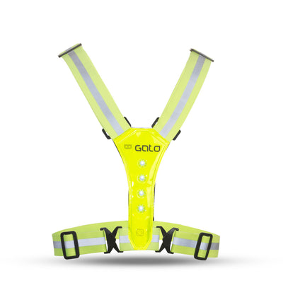 Outwet gato safer sport led gilet néon jaune taille unique