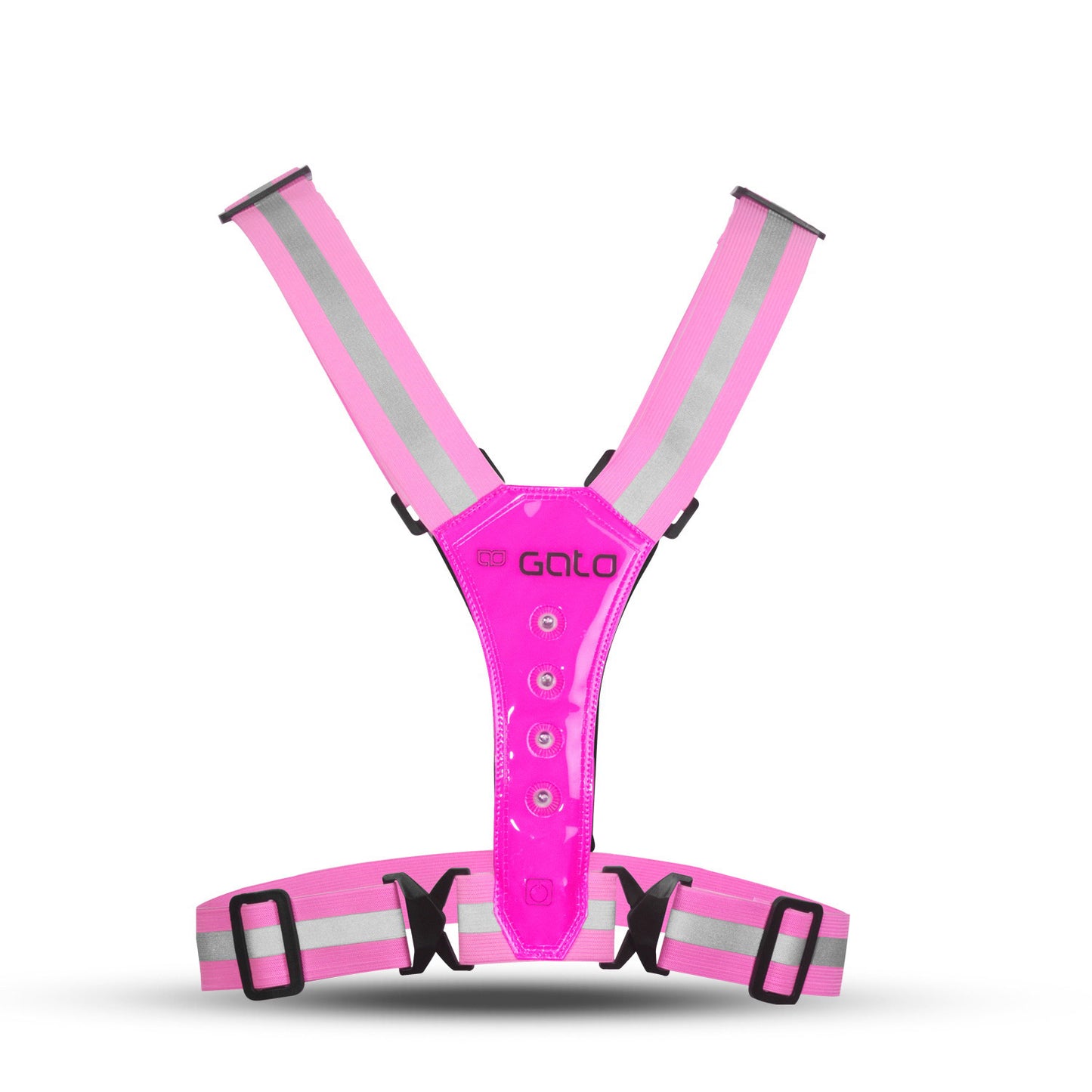 Gilet LED Gato Safer Sport rose vif taille unique