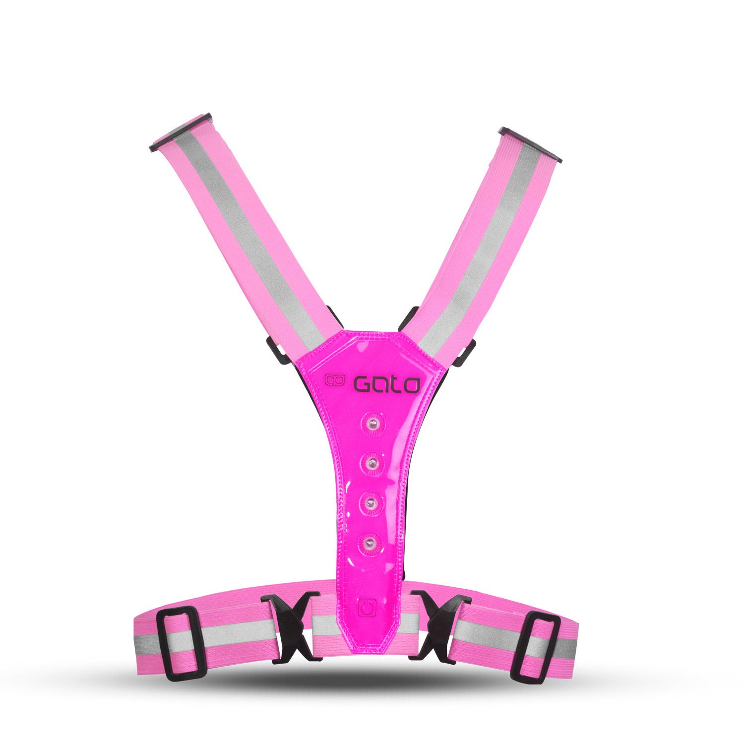 Gilet LED Gato Safer Sport rose vif taille unique