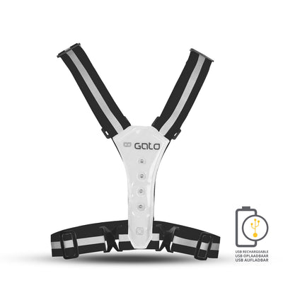 Gato Safer gilet de sport LED USB anthracite taille unique