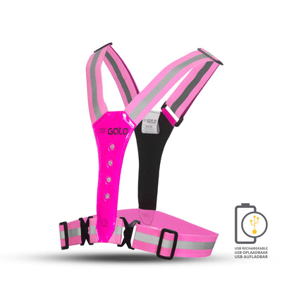 Gato Sport Sport Vest LED USB Rose vif One Size