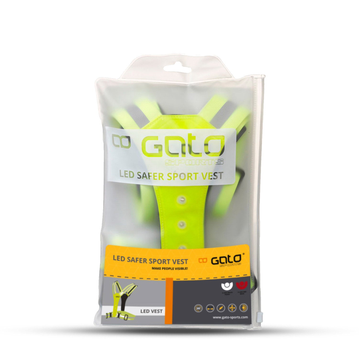 Overwet Sport Sport plus sûr LED VIET NEON JAUNE ONIGLE