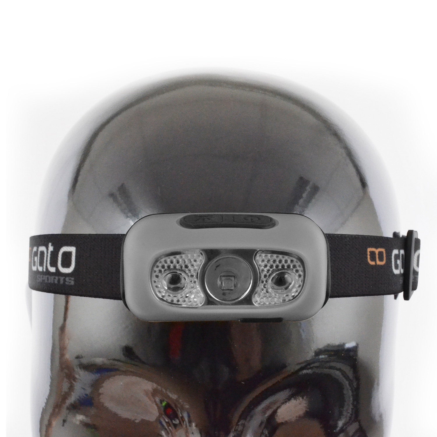 Lampe de casque principale USB gris taille unique