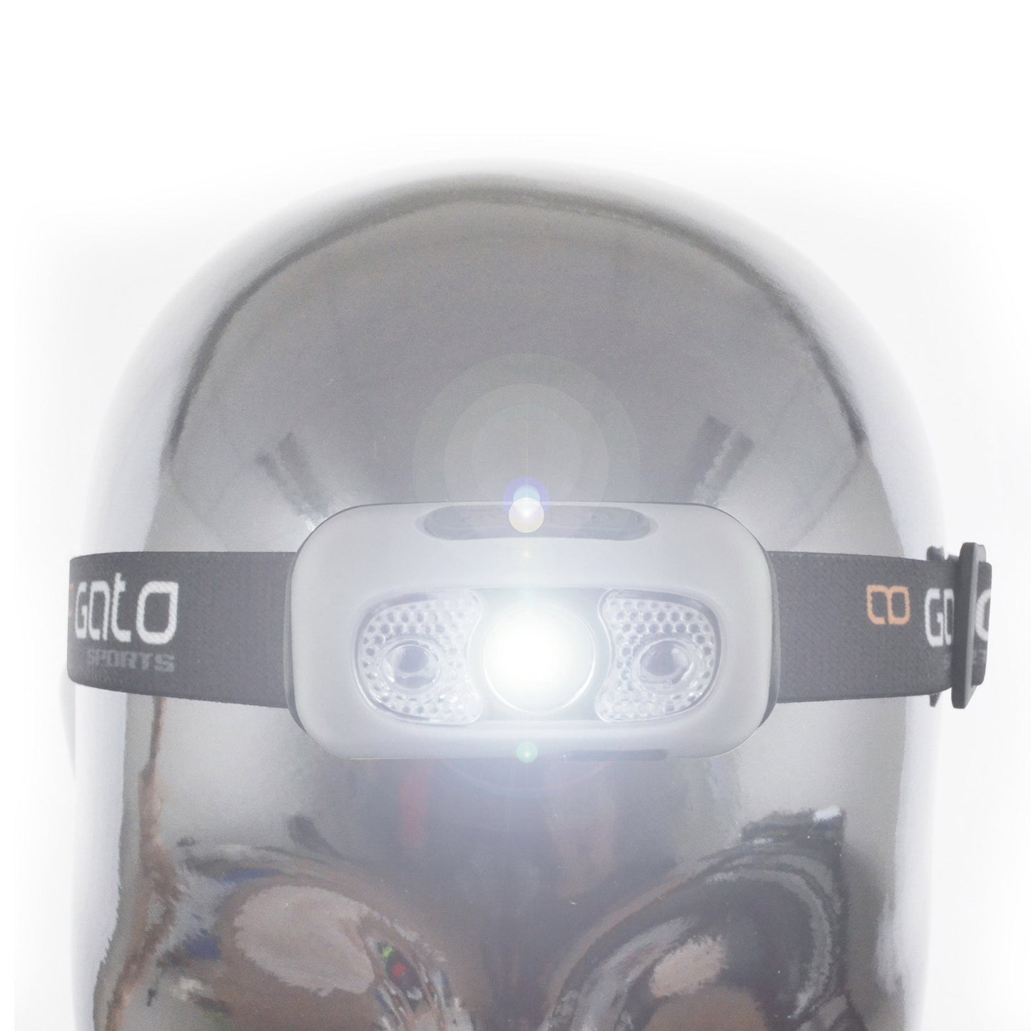 Lampe de casque principale USB gris taille unique