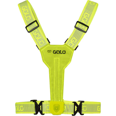 Outwet gato gilet ultra led usb taille unique jaune fluo