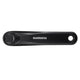 Shimano Crank droit carré Shimano E5000 noir 170 mm