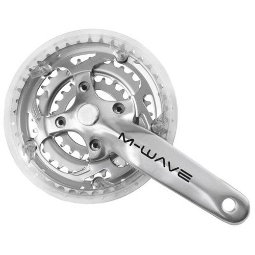 Crankset de M-Wave 42 32 22 Alu Polonais + 2 mm