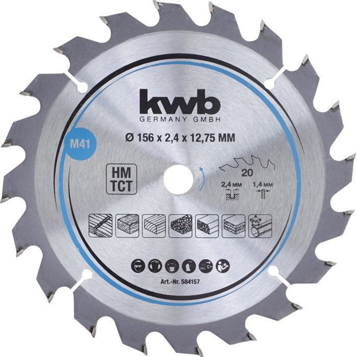 Lame de scie circulaire KWB Circular 156x12.75 mm